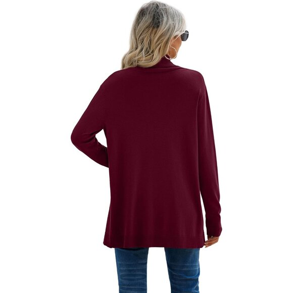 Women's Rayon Blend Lightweight Wrap Cardigan Sweater Fall Winter Casual - Picture 2 of 5